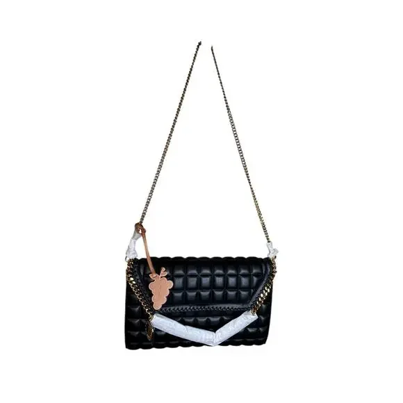 Stella McCartney NWT Falabella Crossbody Quilted Vegan Tote in Black